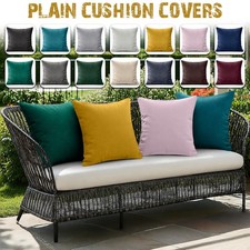 Pack of 4 Velvet Cushion Covers Decorative 18 x 18 Square Cushions Throw
