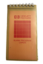 Vintage HP Hewlett Packard Calculator Blank Program Cards HP-65 HP-67 HP-97