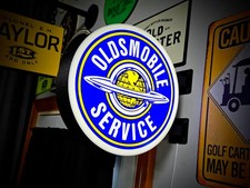 Vintage Oldsmobile Service Double-sided Rgb Led Wall Sign 9 Garage Man Cave Vintage Oldsmobile Service Double-sided Rgb Led Wall Sign 9 Garage Man Cave