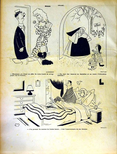 Old Antique Print Le Rire (The Laugh) French Humor Magazine Nurse Comedy