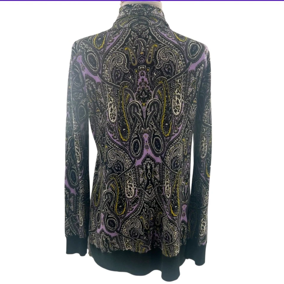 Cárdigan abierto Paisley colección cachemir Neiman Marcus talla M Foto 2 de 4