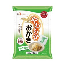 Soft Okaki Rice Crackers, Seaweed Salt Flavor (7g x 8 packs)
