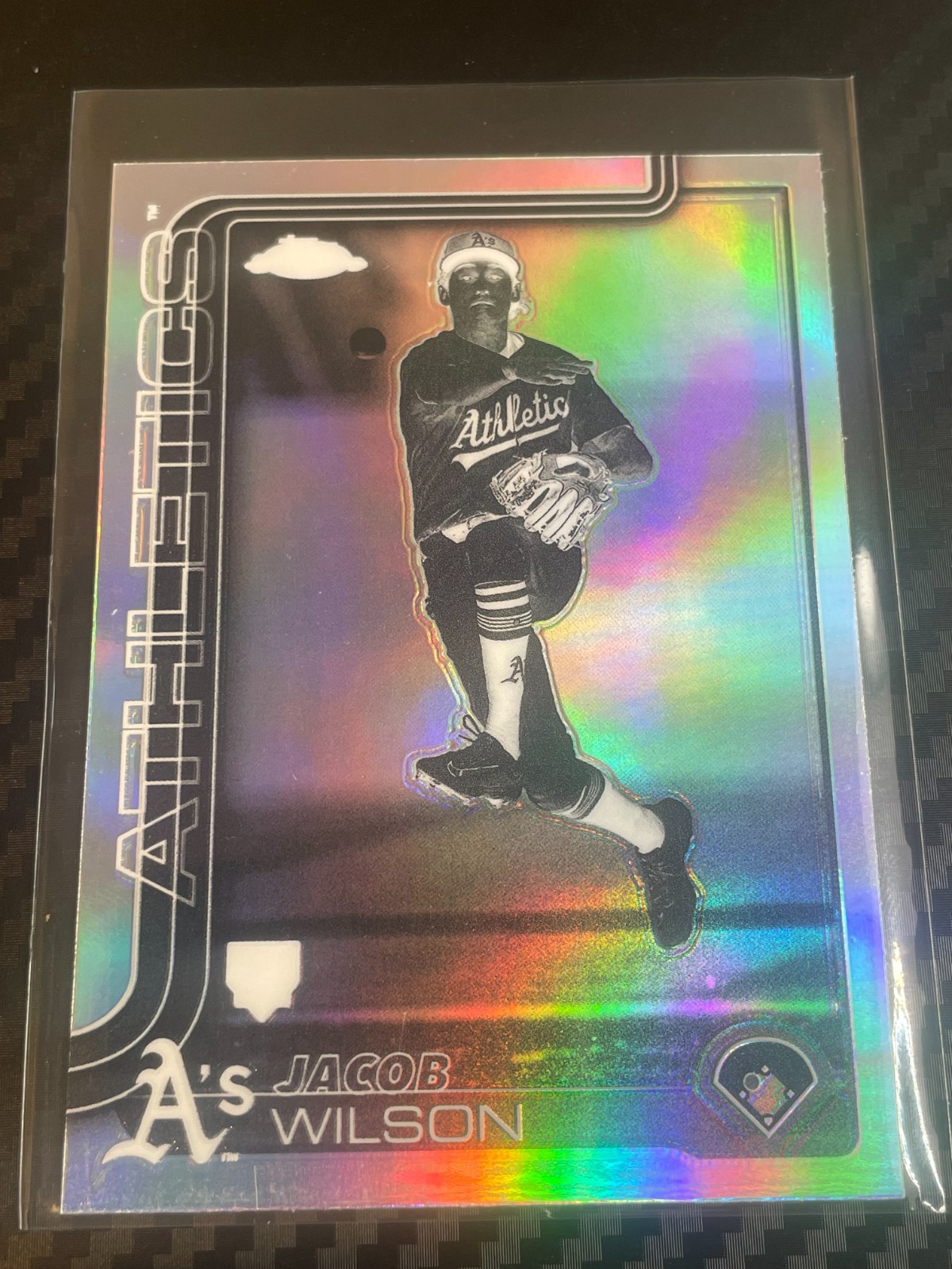 2025 Topps Chrome Jacob Wilson Negative Refractor #96 RC