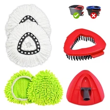 6 Pack Mop Heads for Ocedar EasyWring 1 Tank Spin Mop System,Include 2 Microf...