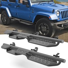 Running Boards For 2007-2018 Jeep Wrangler Jk 4 Door Drop Side Step Nerf Bars