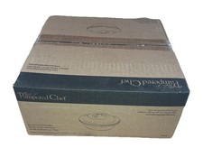New Pampered Chef Round Covered Baker #1364 Stoneware 6 Cup Cranberry Retired