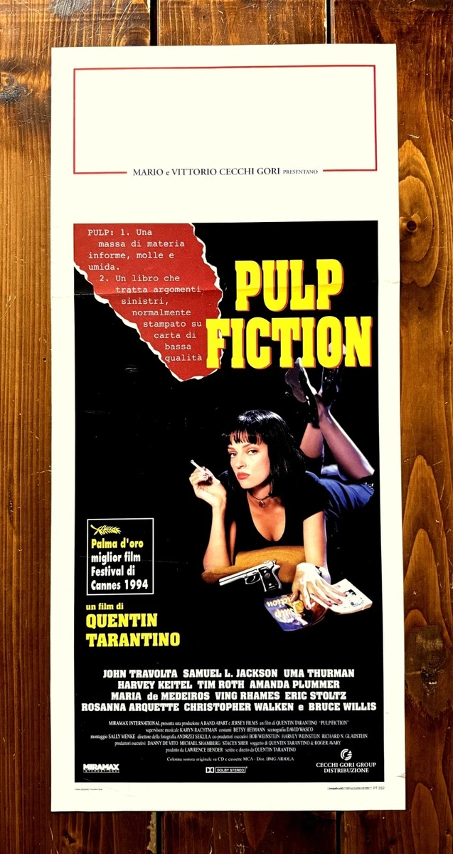PULP FICTION - Poster Manifesto Originale Cinema Di Quentin Tarantino, Formato Maxi 61x91 Cm