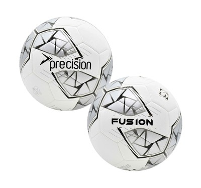 Precision Fusion FIFA Basic Training Ball 5 White/Silver/Black/White 5 White/Sil