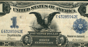 $1 1899 (( BLACK EAGLE )) Silver Certificate ** PAPER CURRENCY AUCTIONS **