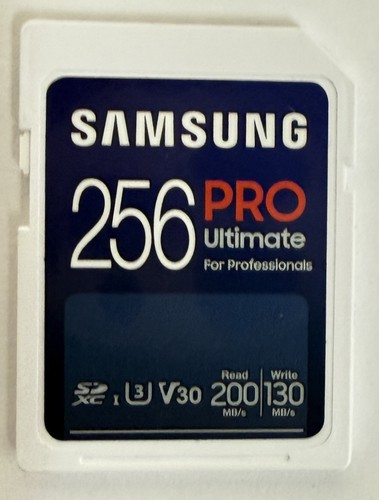 Samsung PRO Ultimate 256GB SDXC Full Size Memory Card