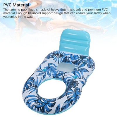 Inflatable Adult Pool Lounger Float With Drink Holder PVC Tanning Pool Float SET