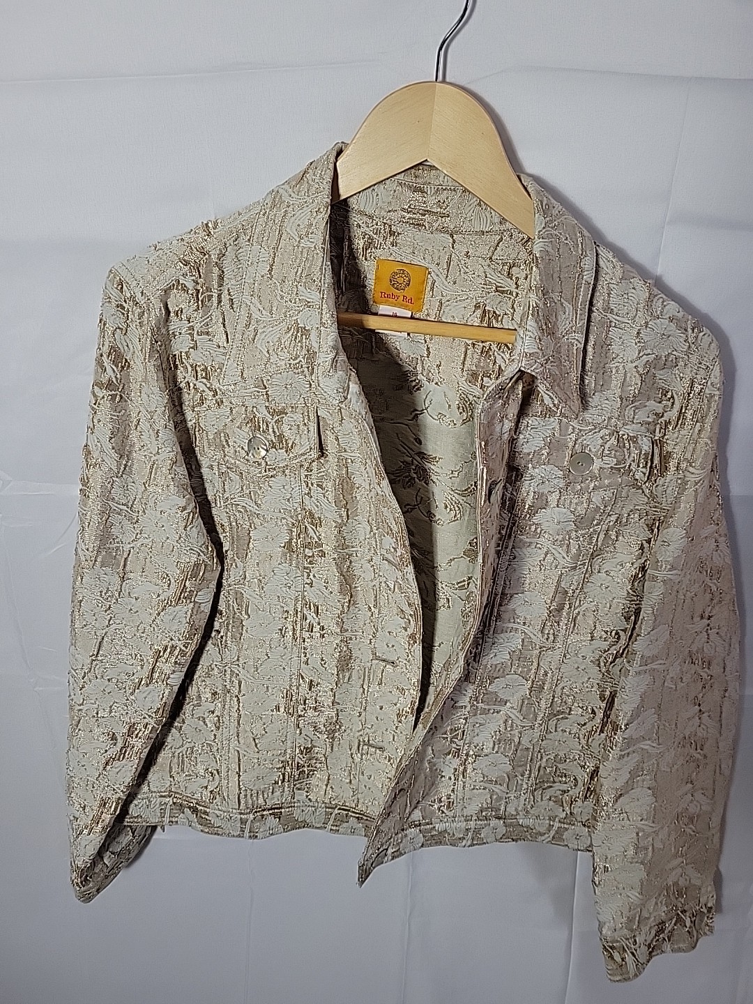 Ruby Road Women's Lightweight Jacket Gold Floral … - image 3