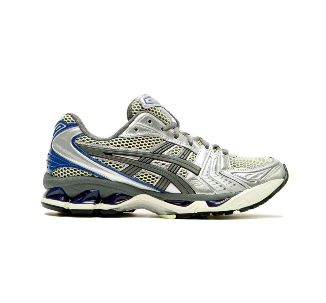 ASICS Gel-Kayano 14 Soft Yellow Asics Blue 1203A740-750 Men's Size