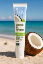 Desert Essence - Coconut Oil Toothpaste, Coconut Mint, 6.25 oz (176 g) - NEW