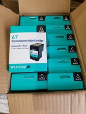 Lot Of 24 Wexford 67 Reman Black Ink Cartridges
