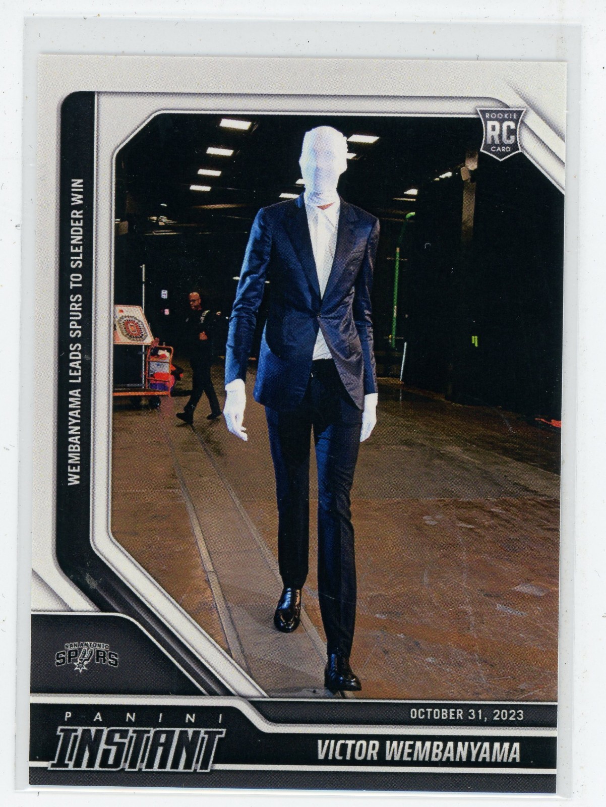 2023-24 Panini Instant #32 Victor Wembanyama Spurs Slender Man /15593 Rookie RC