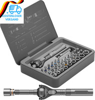 40-In-1 Ratschen Schraubendreher Set, Ratschenschraubendreher Mit 28 S2 Stahl Bi