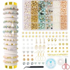 Bracelet Making Kit Jewelry Making Supplies Kit Natural Stone Beads for DIY C...