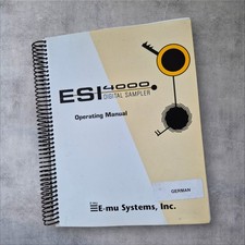 E-MU ESI 4000 Digital Sampler / Bedienungsanl...