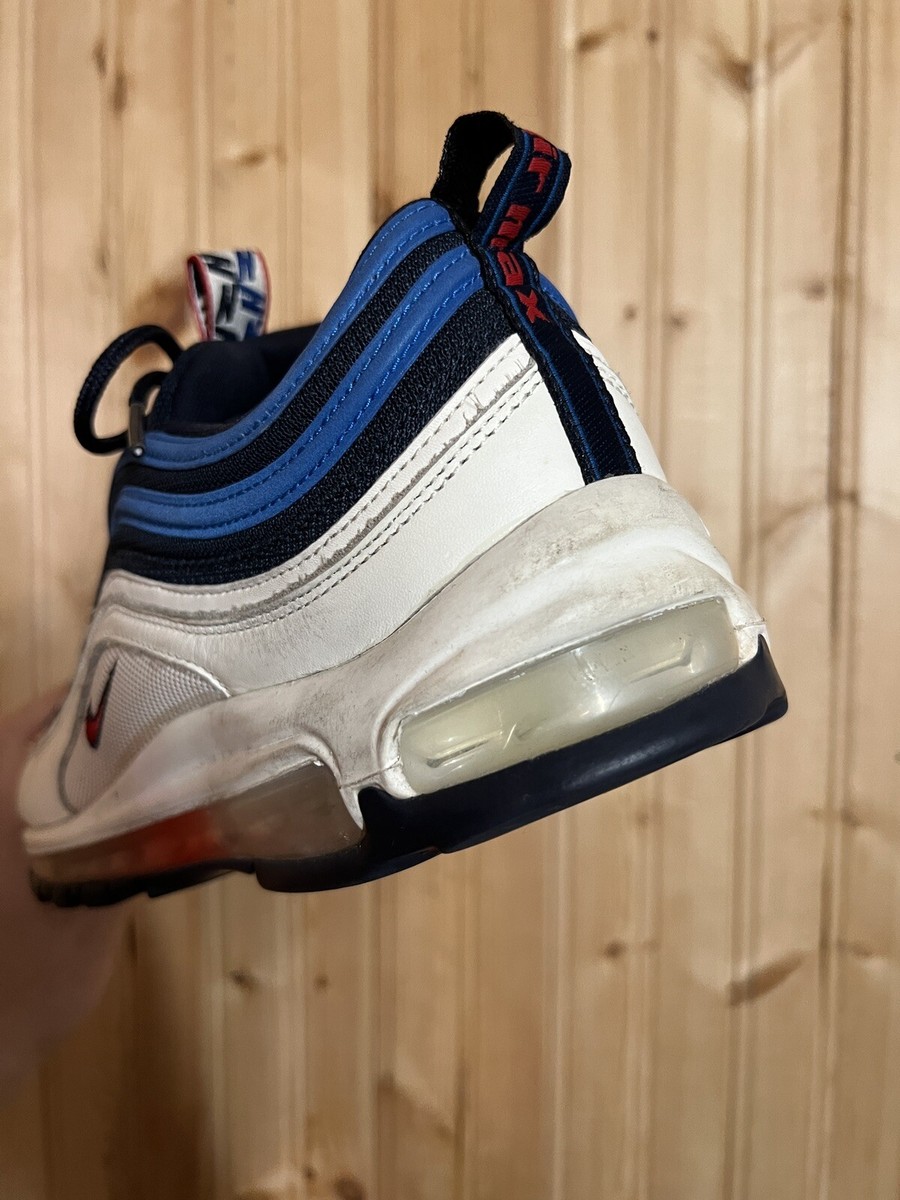Nike Air Max‎ 97 SE Pull Tab Men\'s Shoes Size 12 Pre-Owned AQ4126-400 Preowned- Nike Air Max 97 SE “Blue Nebula” AQ4126-400 Men main image 3