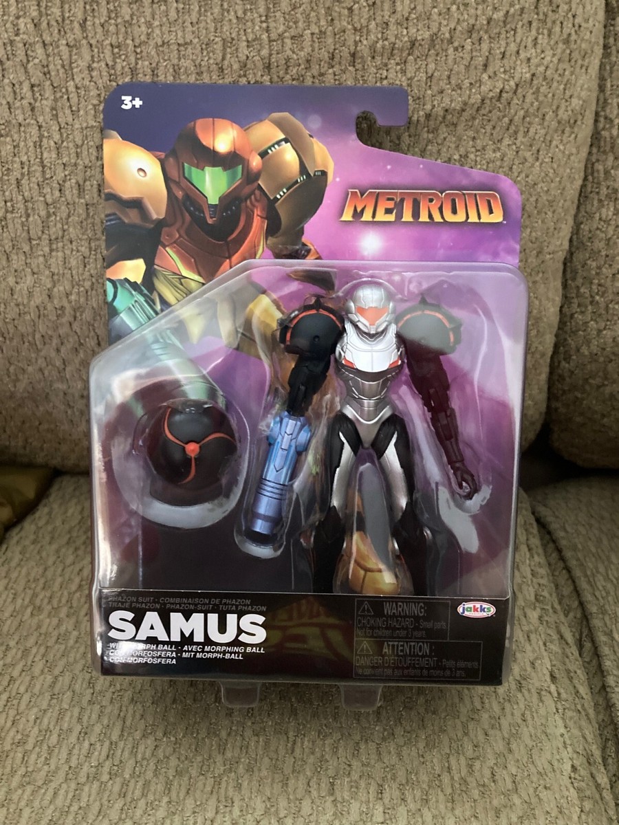 Jakks Metroid SAMUS Aran Phazon Suit With Morph Ball Figure 2024