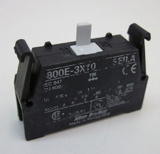 Allen-Bradley 800E-3X10 Ser. A Contact Block, Black