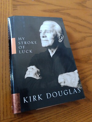 #ad signed My Stroke of Luck 2002 first edition Kirk Douglas HCDJ $34.99