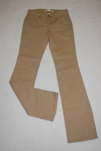 Jr Womens BEIGE LOW RISE BOOTCUT JEANS 