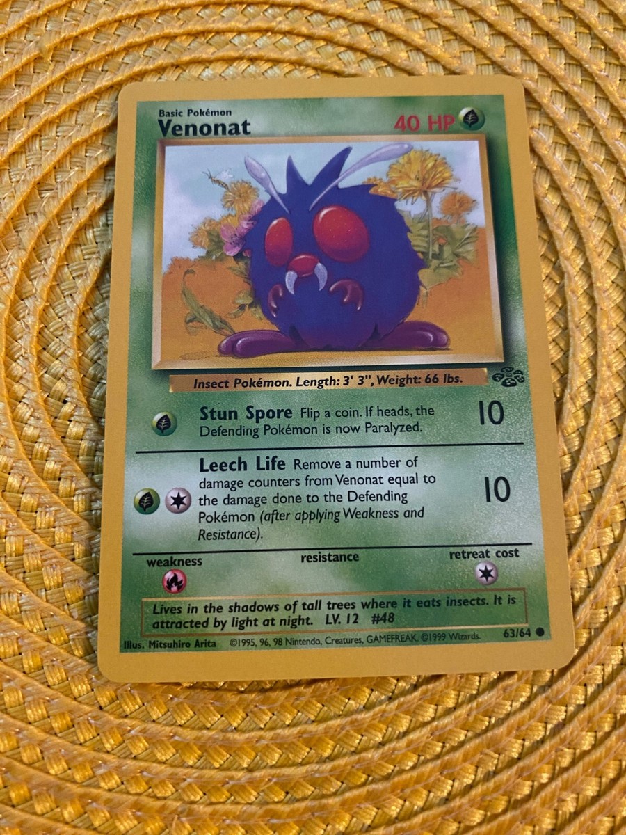 Pokemon Card Venonat 63/64