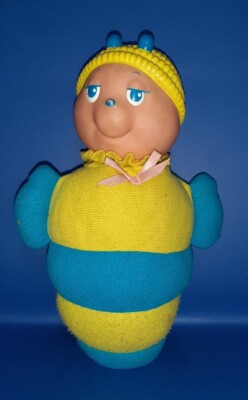 Luciotto Vintage Plüsch Plush Raupe SHELCORE Spiel Schneemann Spielzeug