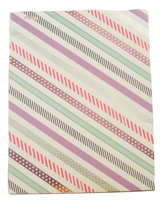 Geometric Design Deluxe Folder (Patterned Diagonal Lines)