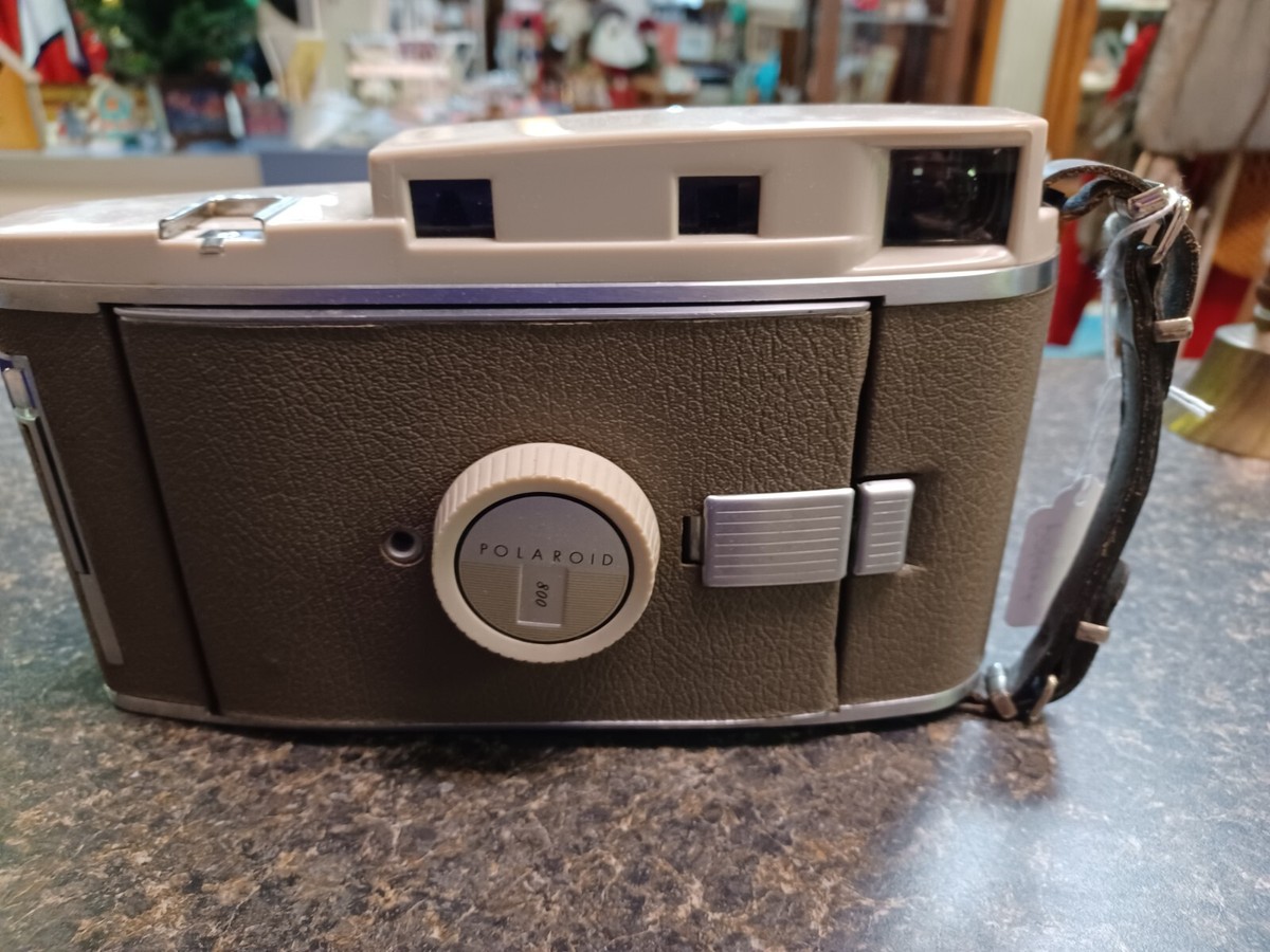 Vintage Tan Brown Polaroid Land Camera The 800 Accordion Fold Out