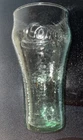 (Set Of 5) Vintage Coca Cola Green Dimpled Collector Coke Hammered Glass