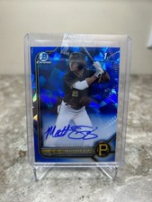 2022 1st Bowman Chrome Sapphire Matt Fraizer Auto #BSPA-MF Pittsburgh Pirates