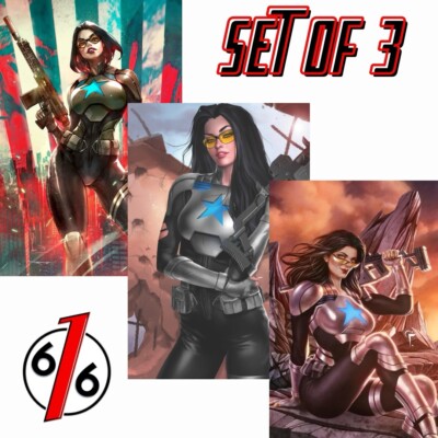   GI JOE 1-3 IVAN TAO & BURNS & LEON 616 Comics Virgin Variant Set LTD 750