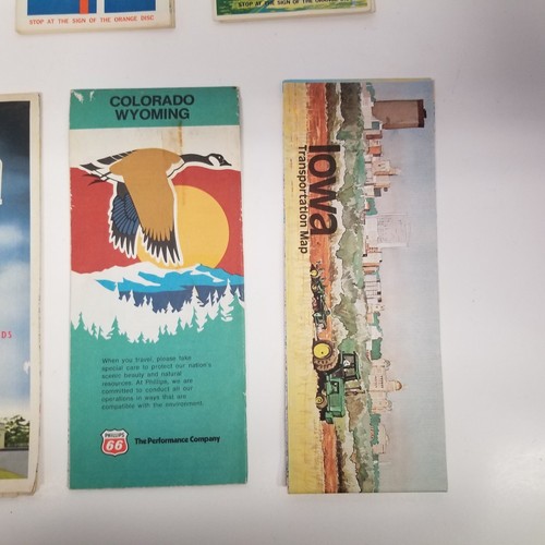 Vintage Travel Map Gas & Oil Advertising Lot of 10, Gulf, Mobil, Philips 66 - Picture 4 of 8