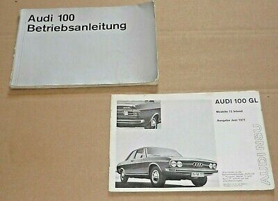 Audi 100 1971 Operating Instructions Manual Handbook | eBay