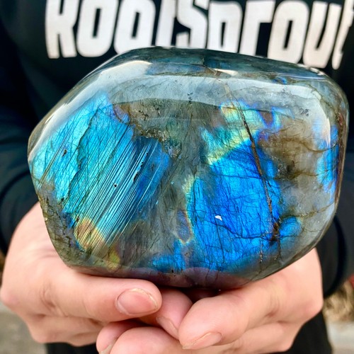 2.2LB Natural Gorgeous Labradorite QuartzCrystal Stone Specimen Healing - 第 9/13 張圖片