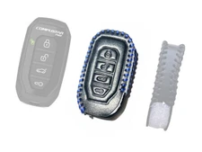Leather Case for Compustar G15 1Way Remote leather Case G15 RF-P1WG15-FM Blue li