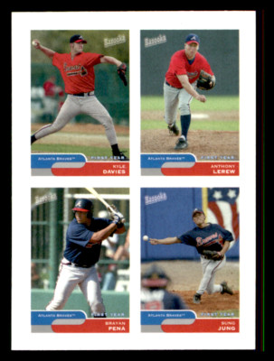 2004 Bazooka #36 Jung/Davies/Lerew/Pena 4-on-1 Stickers