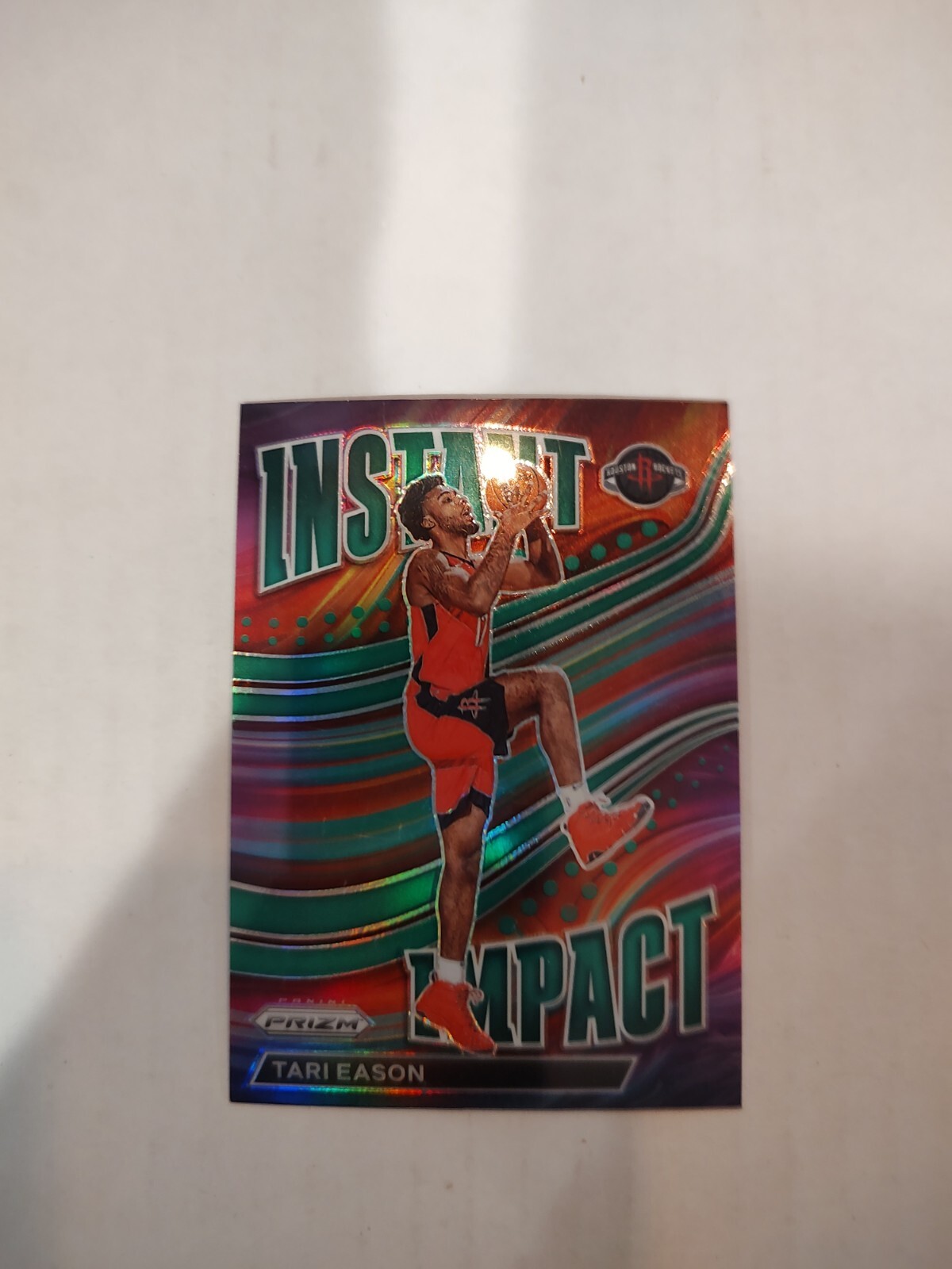 2022-23 Panini Prizm Green Instant Impact Prizm #9 Tari Eason RC Houston Rockets
