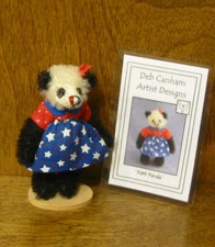 DEB CANHAM Artist Designs Coll. PATTI PANDA, 4th Of July/Patriotic Coll.  LE