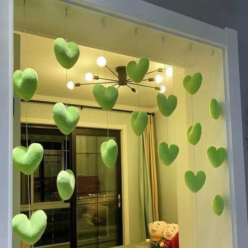 Door Hanging Curtain Love Hearts Pendant Home Decor Door Curtain Ornaments - Picture 11 of 21