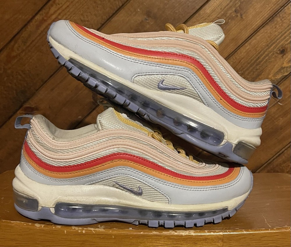 Nike Air Max 97 Womens Sneakers in Football Grey Light Thistle Size 7 CW5588-001