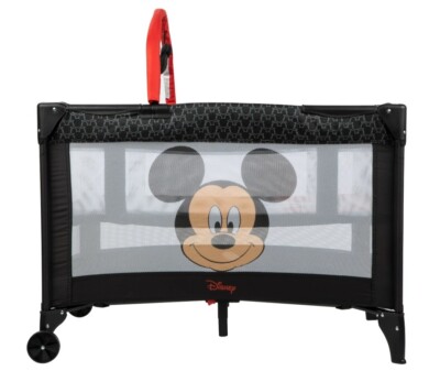 Disney Baby 3D Ultra Play Yard with Bassinet & Toy Bar Peeking Mickey NEW