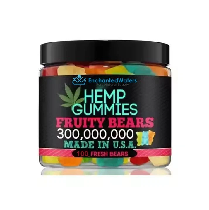 Gomitas Premium de Cáñamo-Aceite - Veganas, Deliciosas- Calmas, Ansiedad, Estrés - Hechas en EE. UU. Foto 4 de 4