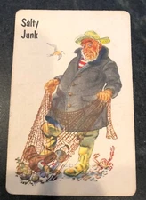 Vintage Playing Card Swap Illustration Salty Junk Illustrated Bookmark Frame it!