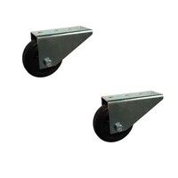 2X StüTzrollen Rad 80 Mm RäDer Torrolle Rollen StüTzrad Torlaufrolle Verzinkt A1
