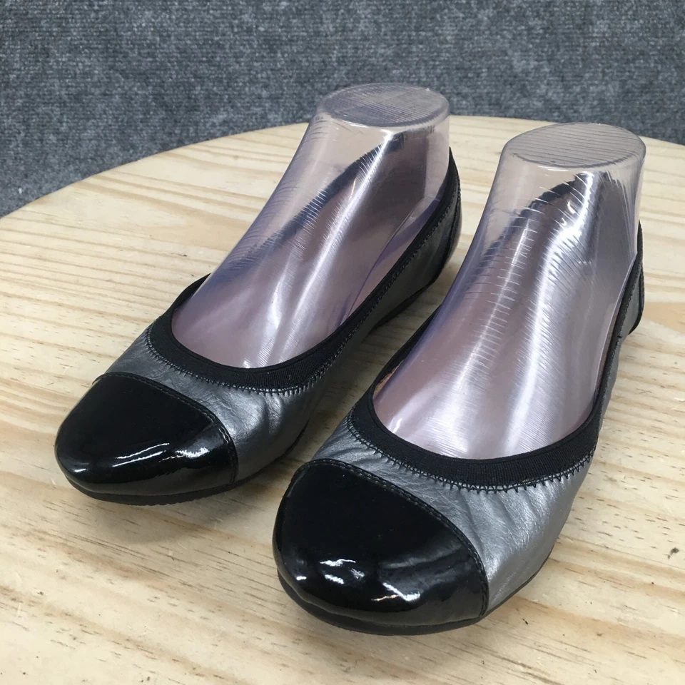 Croft и Barrow туфли женщин 6,5 M Софи балетки черный серый искусственной кожи - Изображение 3 из 4