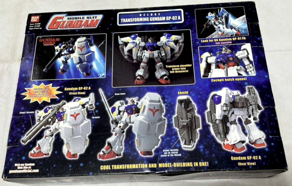 USA BANDAI 27cm MSIA MIA DELUXE DX Gundam 0083 Stardust Memory GP02A gato figure - Image 3 of 3